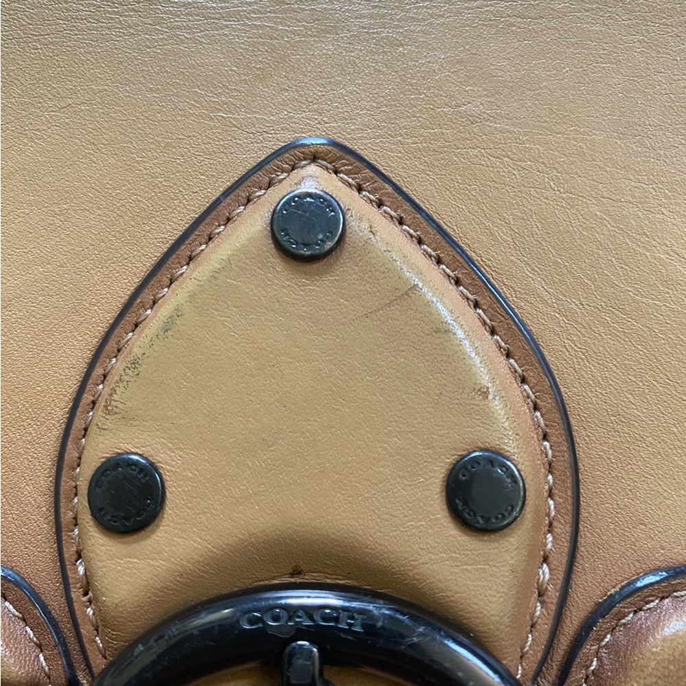 Classic Coach Beat Tan Saddle Crossbody Bag Gradient Brown L2022-C0749 - Picture 12 of 15